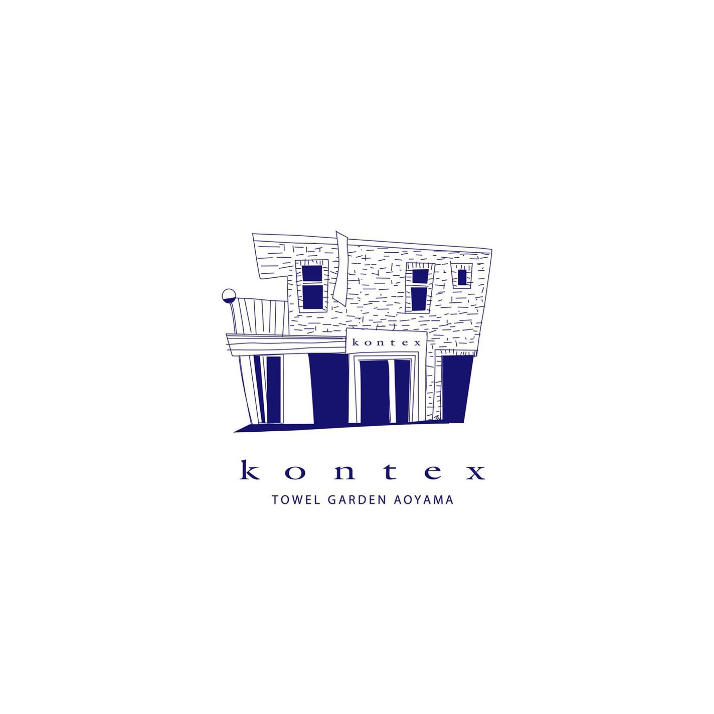 Kontex Haikara Handkerchief - Asanoha Blue