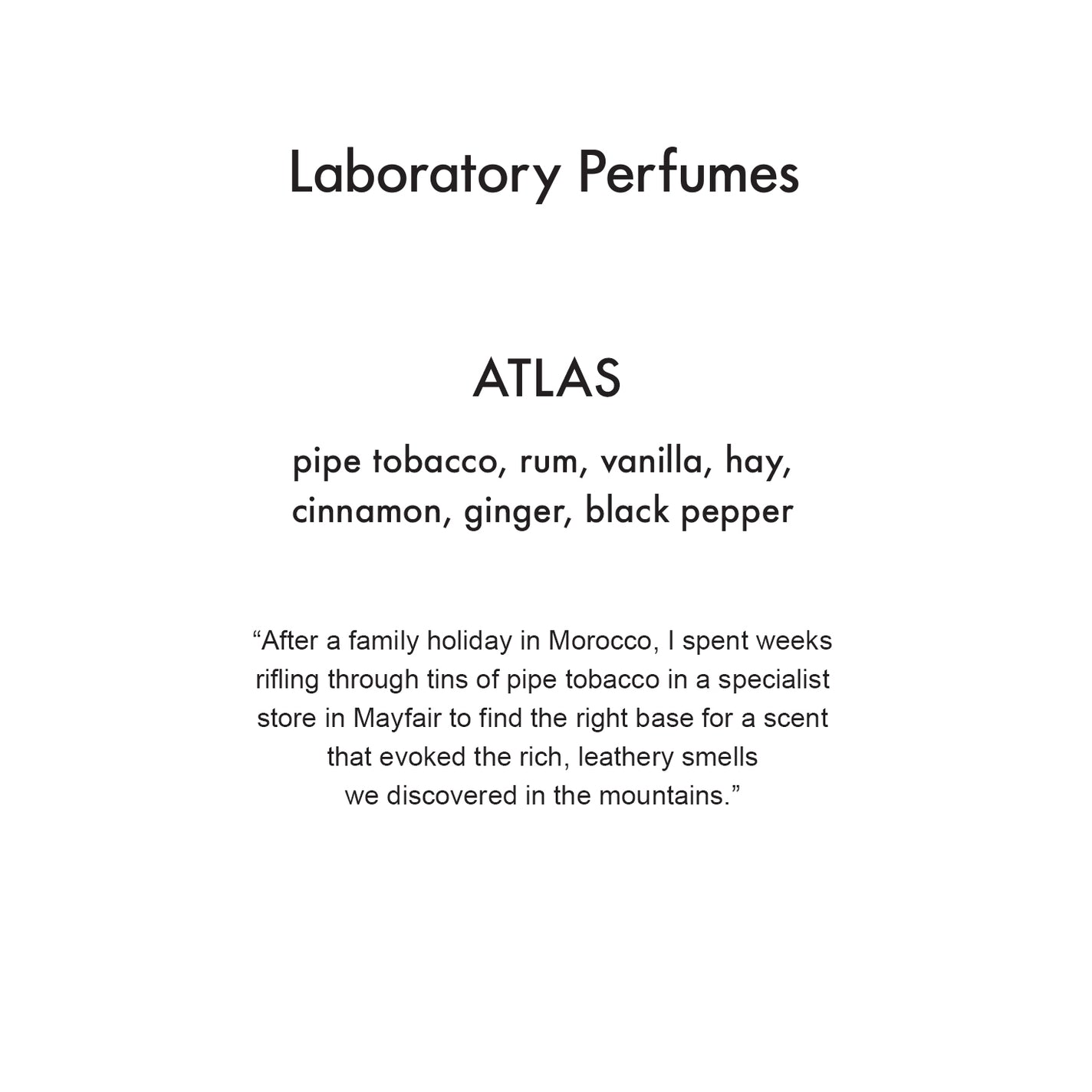 Sample Vial - Laboratory Perfumes Atlas EDT