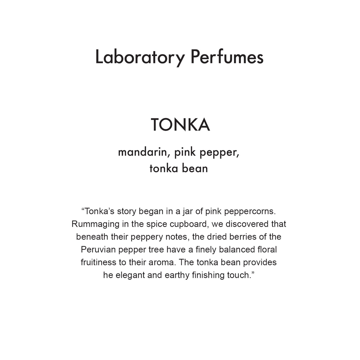 Laboratory Perfumes Tonka Candle