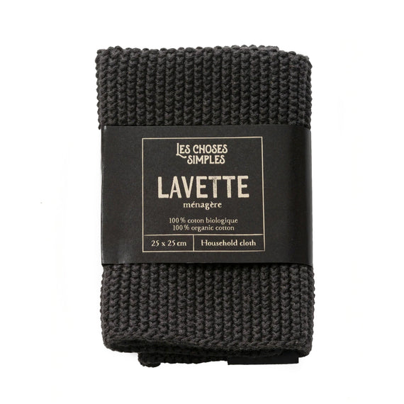 Les Choses Simples Lavette Household Cloth -  Black