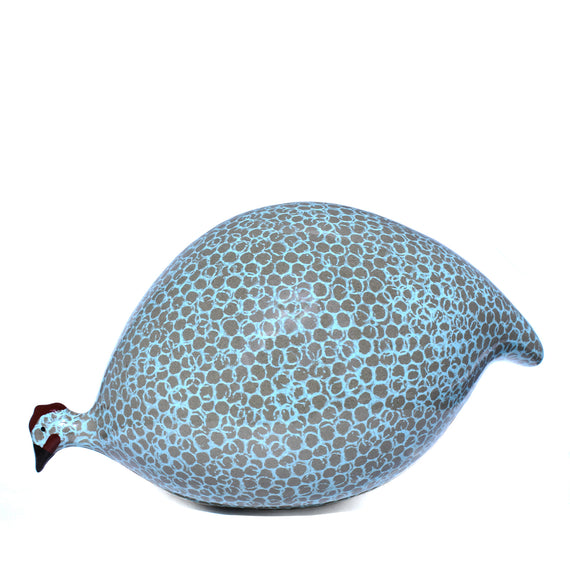 Pintade (Guinea Fowl) Pecking - Turquoise