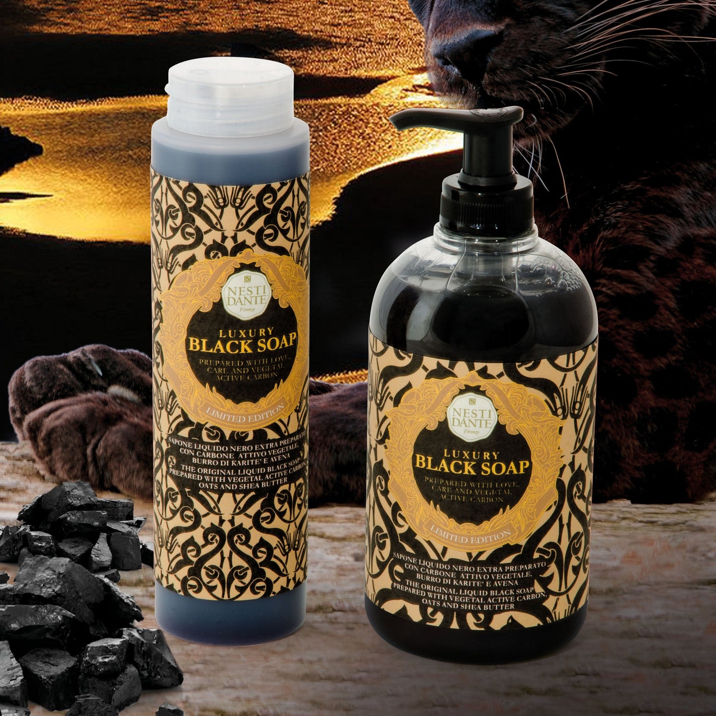 Nesti Dante Luxury Black Liquid Soap/Shower Gel - 300ml
