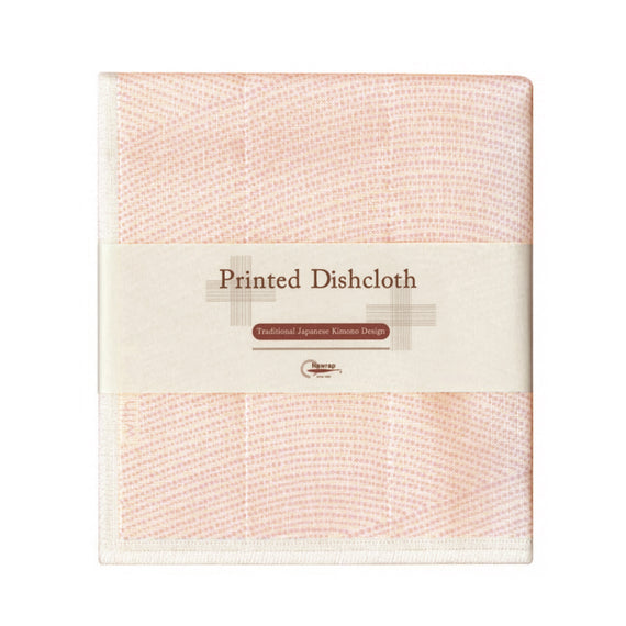 Nawrap Kimono Print Dishcloth - Pink Wave