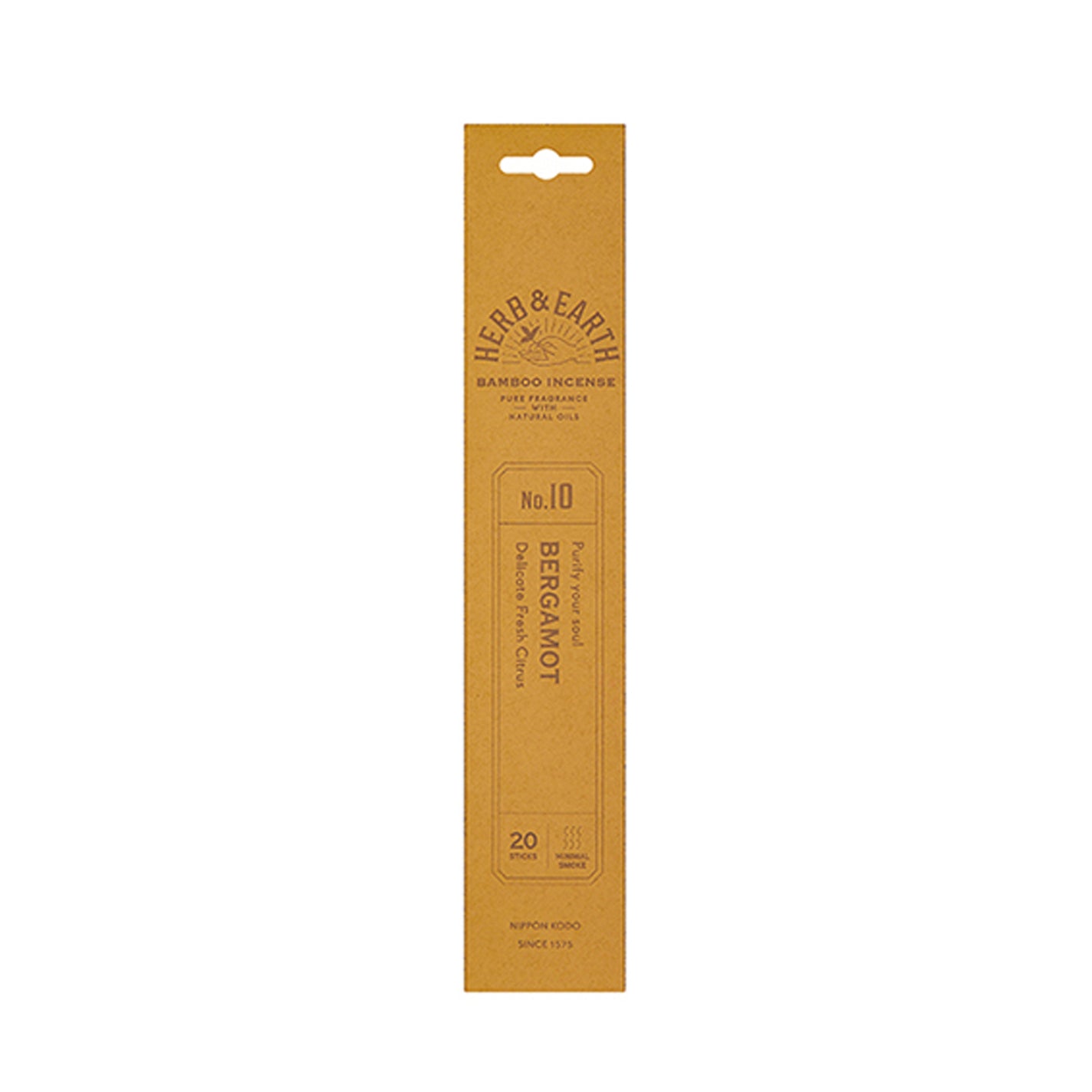 Nippon Kodo Herb & Earth Incense - Bergamot No.10