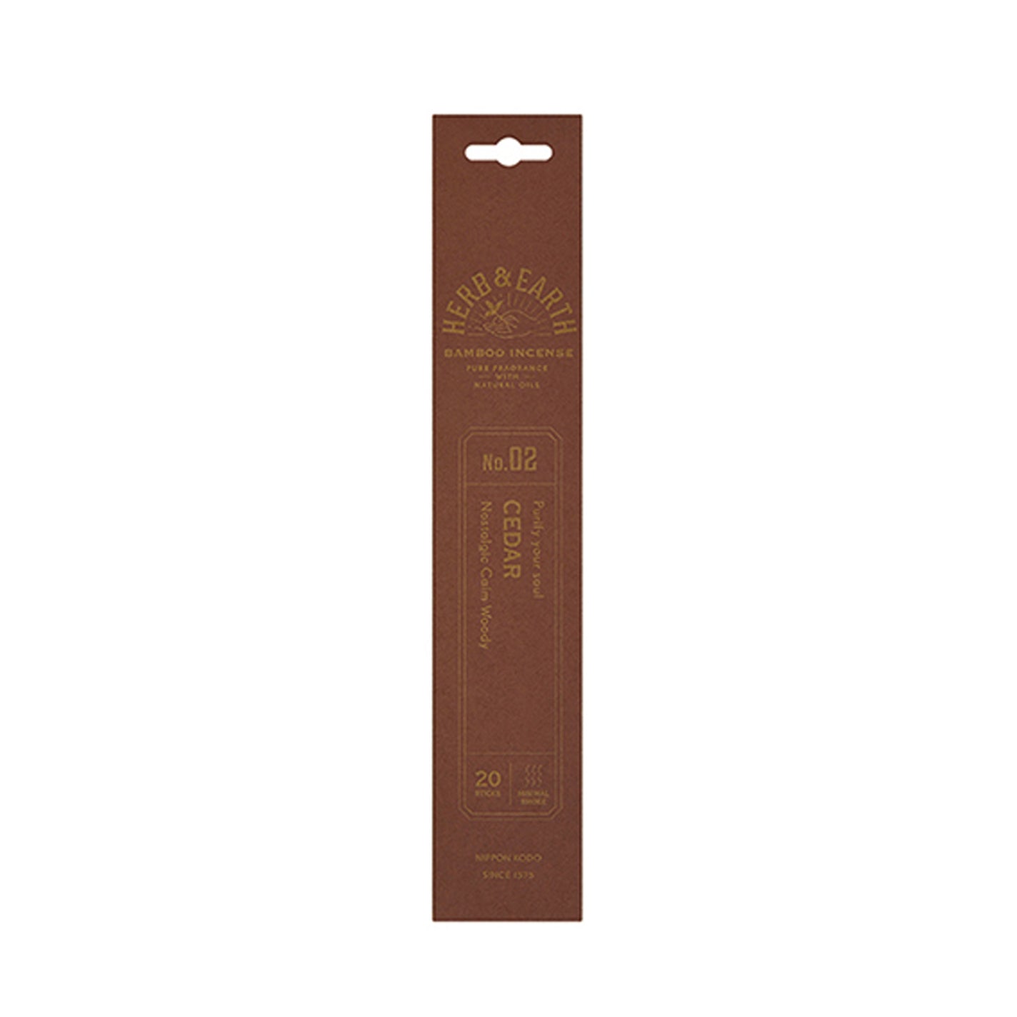 Nippon Kodo Herb & Earth Incense - Cedar No.02
