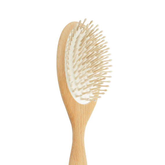 Redecker Oval Beechwood Hair Brush - Pins