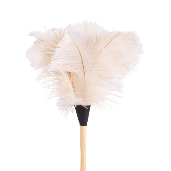 Redecker White Ostrich Feather Duster - 50cm