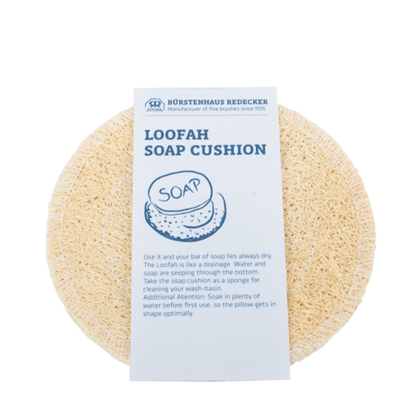 Redecker Loofah Soap Cushion - Round