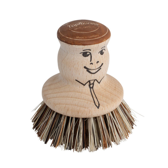 Redecker Pot Brush with Face