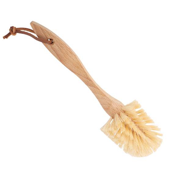 Redecker Dish Brush Natural - Leather Strap