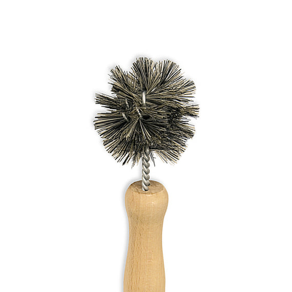 Redecker Dish Scrub Brush - Wire + Wood Handle