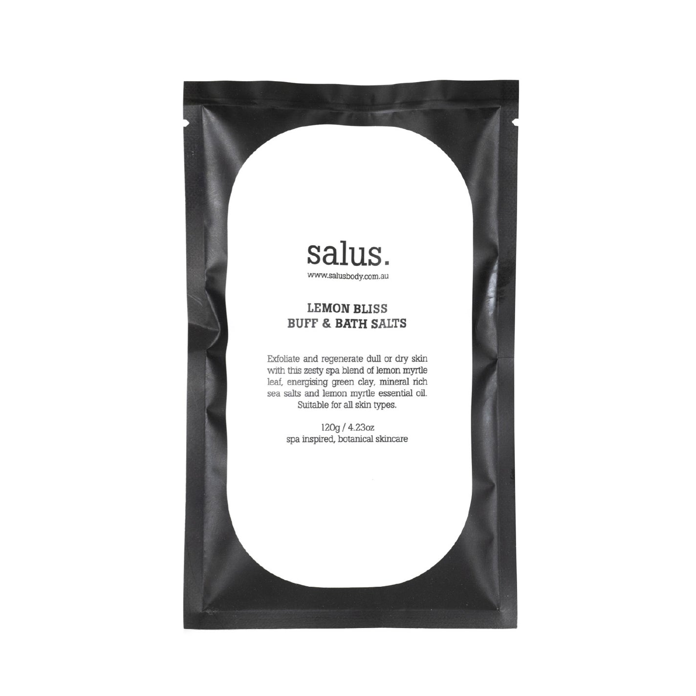 Salus Buff & Bath Salt Sachet - Lemon Bliss