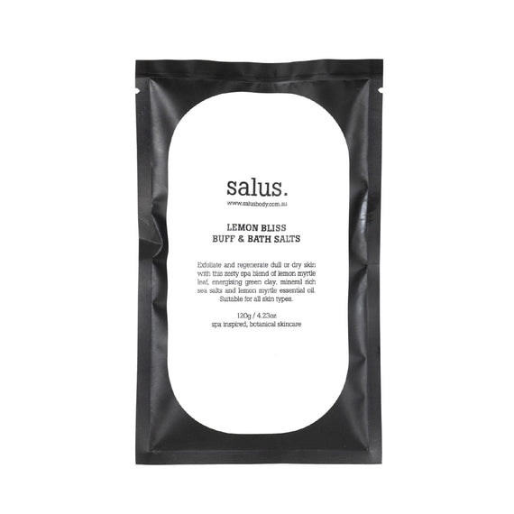 Salus Buff & Bath Salt Sachet - Lemon Bliss