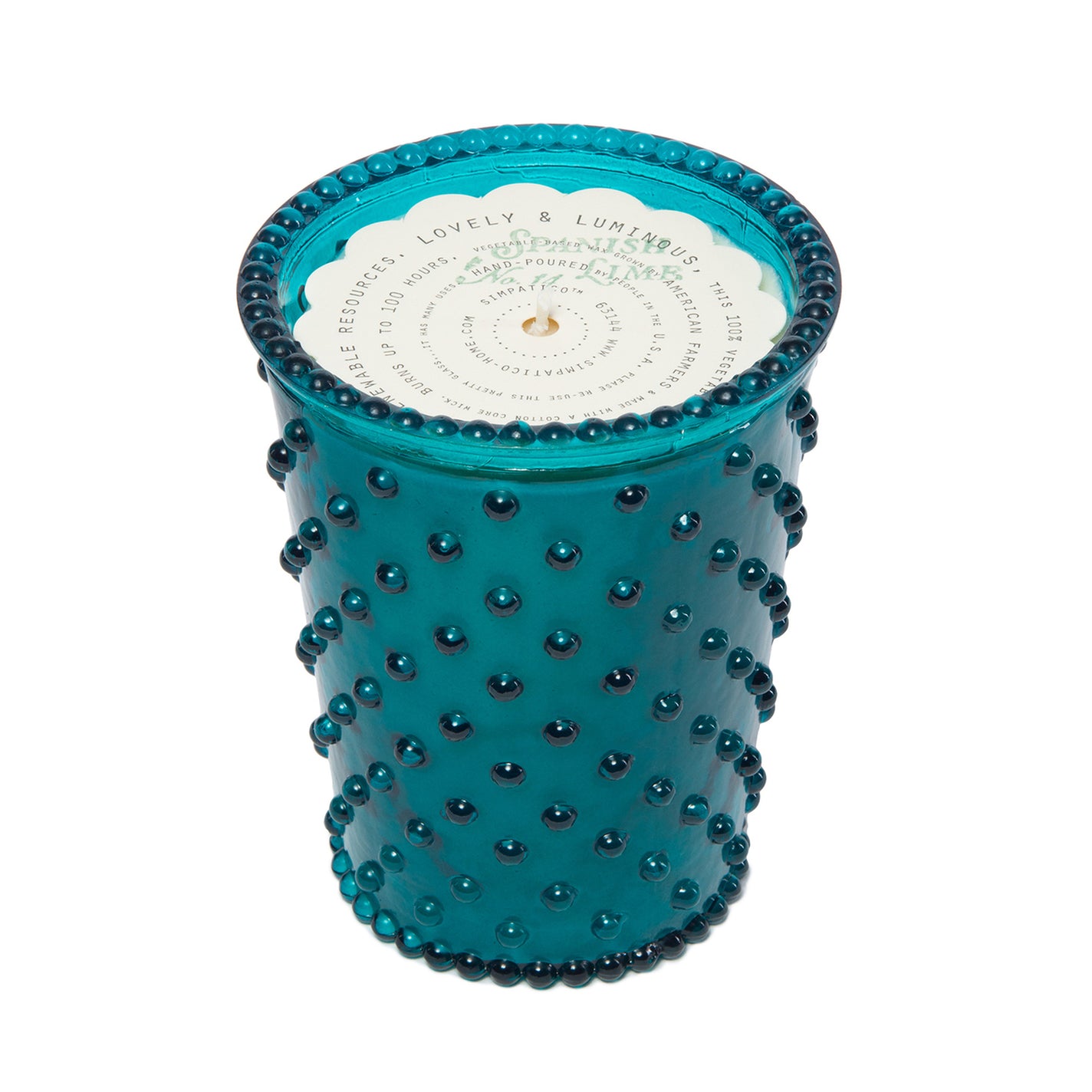 Simpatico Spanish Lime Hobnail 100hr Candle