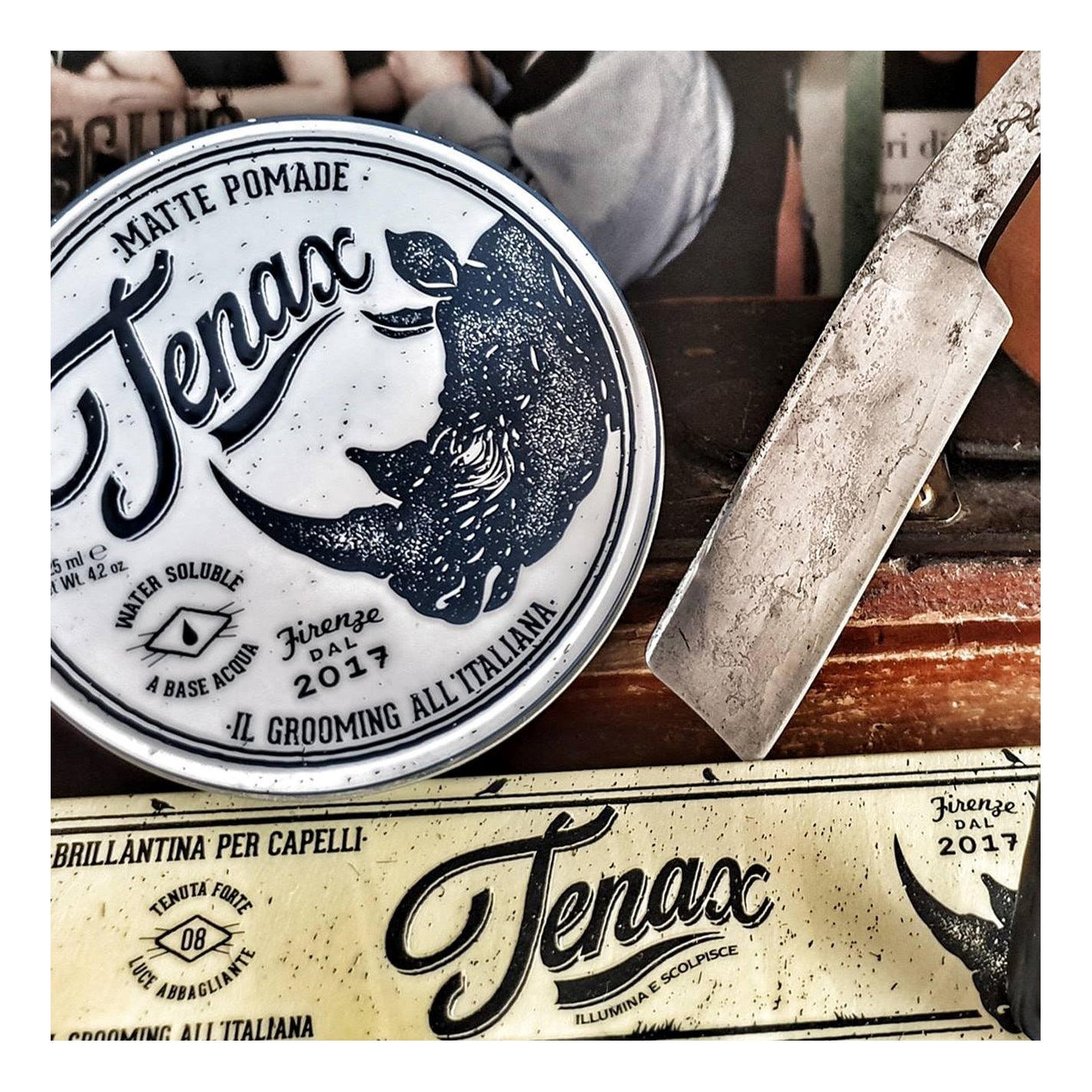 Tenax Matte Pomade (White Tin)