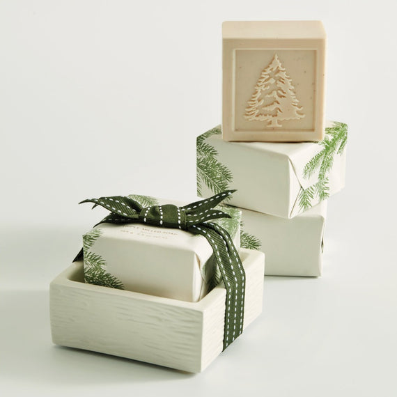 Thymes Frasier Fir Soap + Dish Set