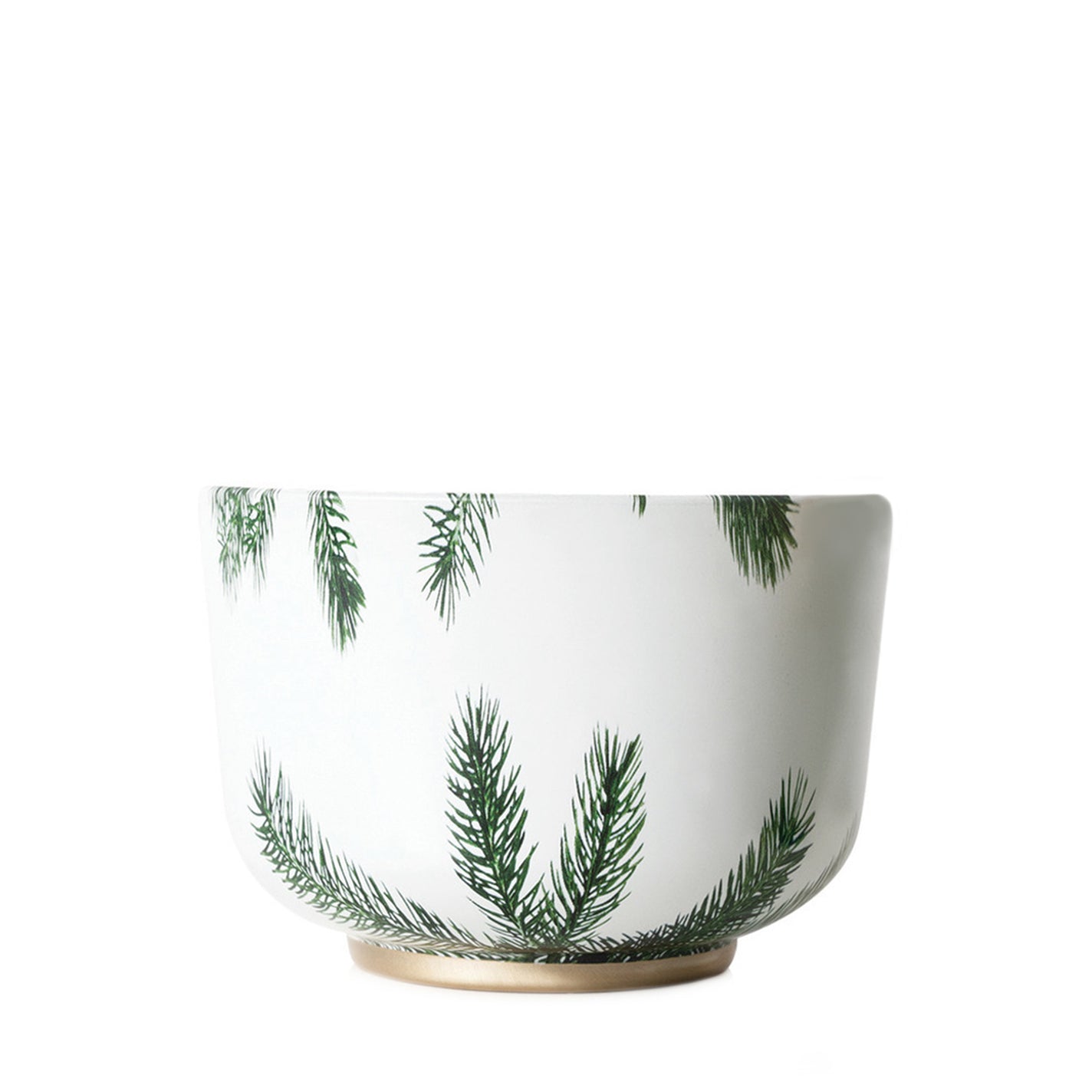 Thymes Frasier Fir Bowl Candle with Gold Lid - 185g