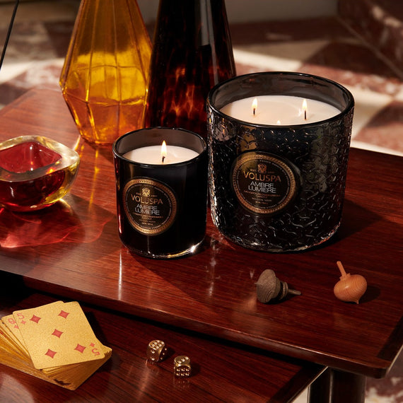 VOLUSPA Ambre Lumiere Classic Boxed Candle