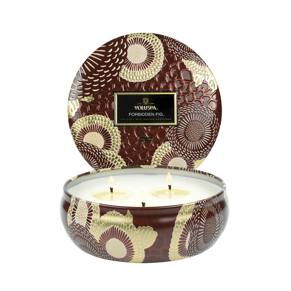 VOLUSPA Forbidden Fig 3 Wick Candle