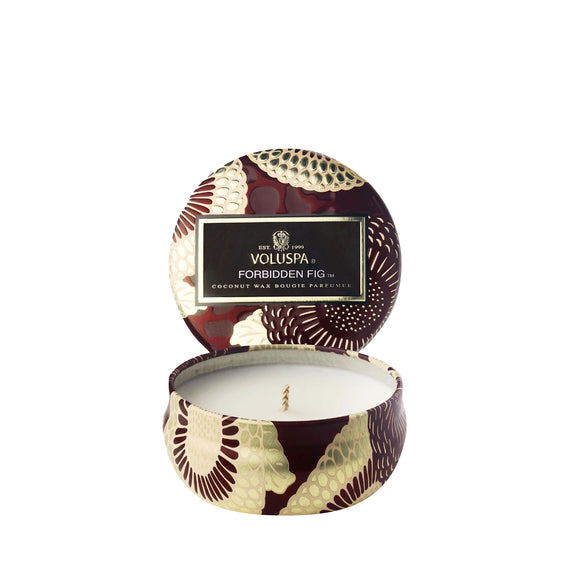 VOLUSPA Forbidden Fig Mini Tin Candle