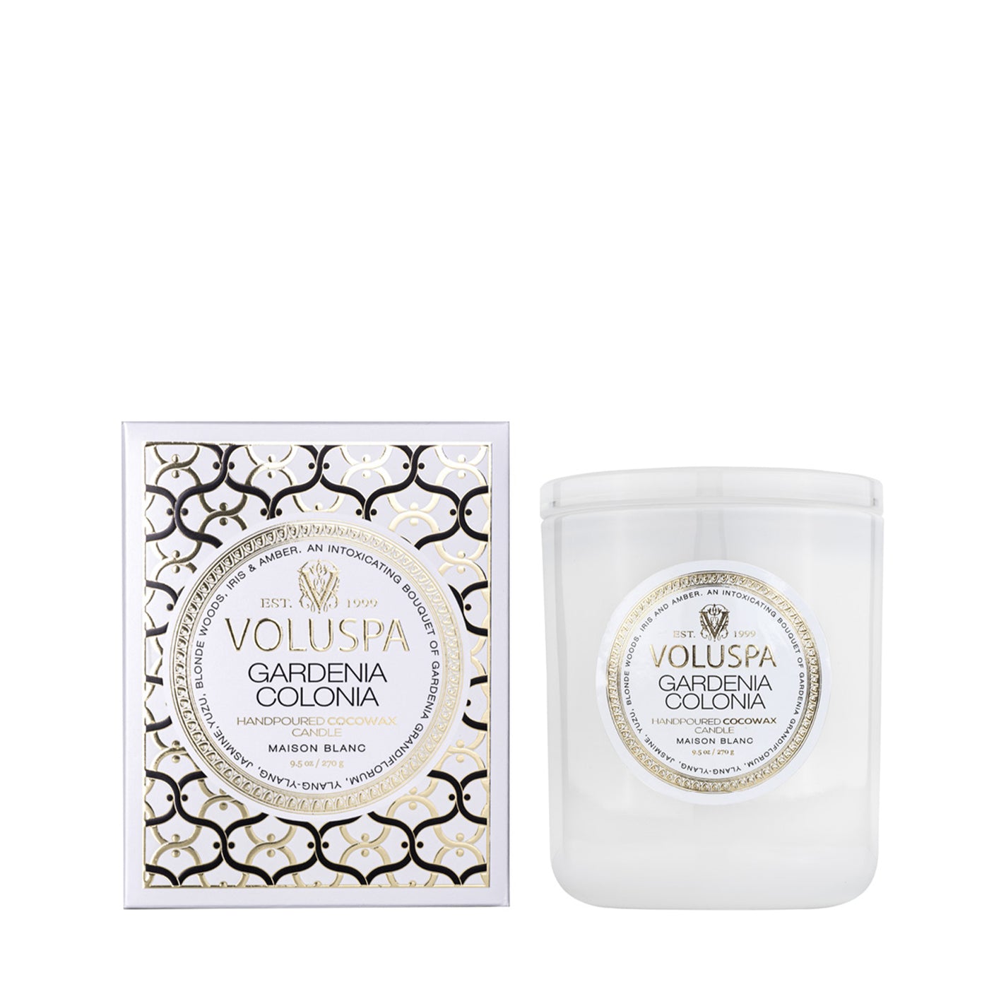 VOLUSPA Gardenia Colonia Classic Boxed Candle
