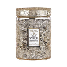 VOLUSPA Gilt Pomander & Hinoki 100hr Candle + Glass Lid