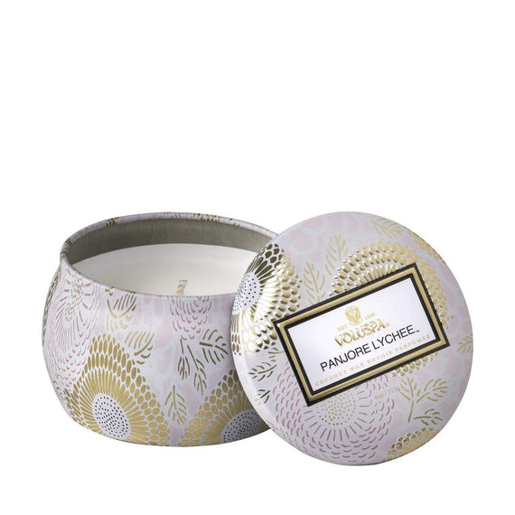 VOLUSPA Decorative Candle Trio - Panjore Lychee, Mokara, Yashioka Gardenia