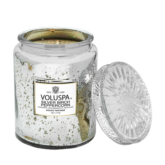 VOLUSPA Silver Birch Peppercorn 100hr Candle