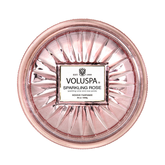 VOLUSPA Sparkling Rose Grande Candle