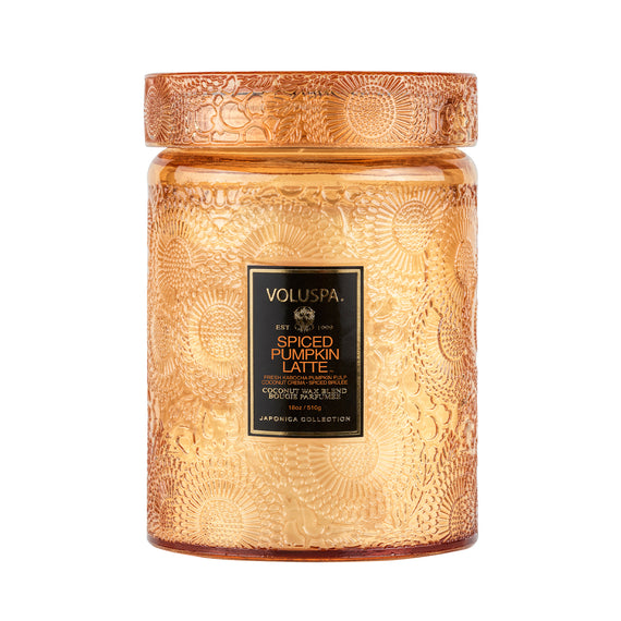 VOLUSPA Spiced Pumpkin 100hr Candle + Glass Lid