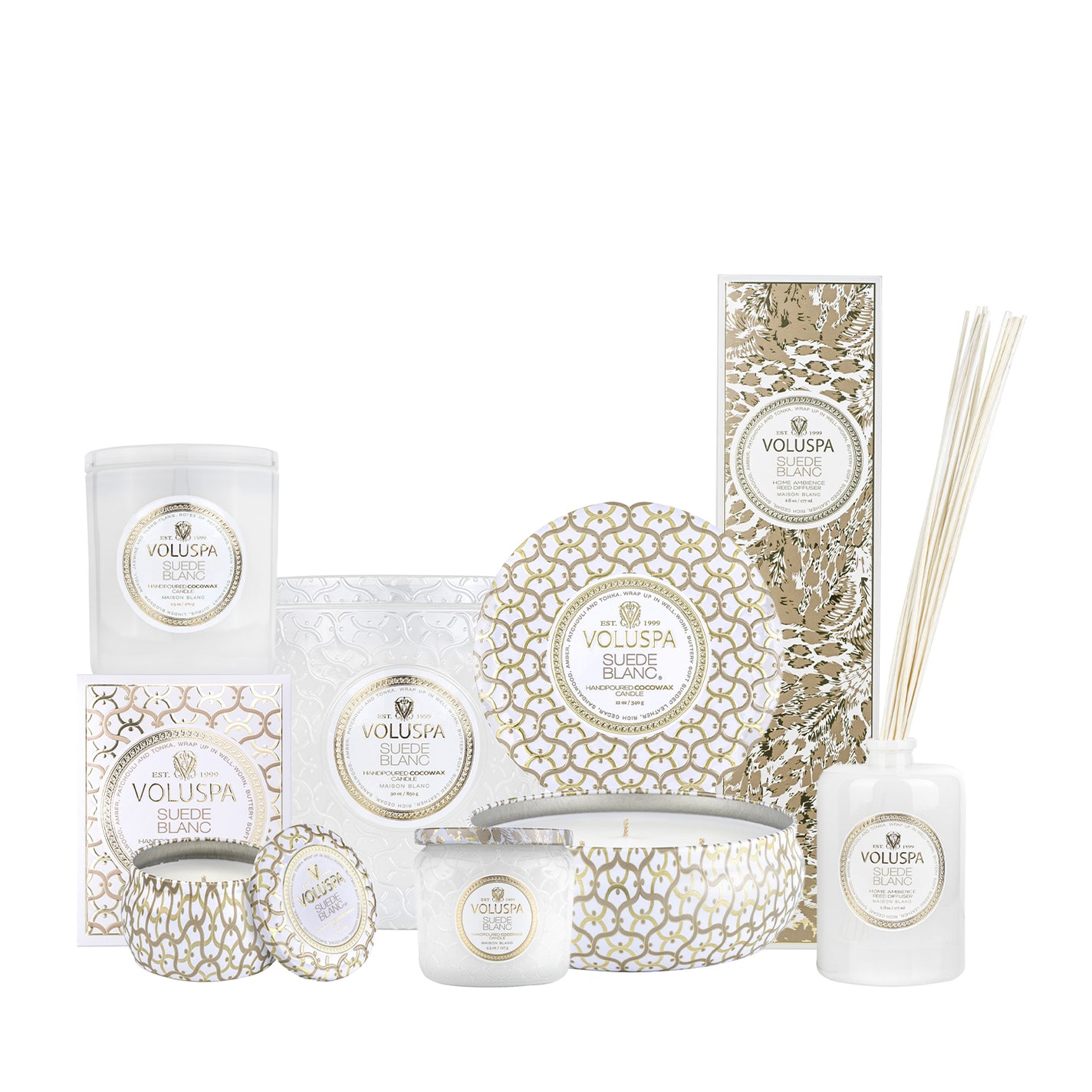 VOLUSPA Suede Blanc Diffuser