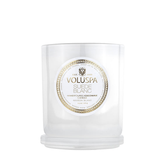 VOLUSPA Suede Blanc Classic Boxed Candle