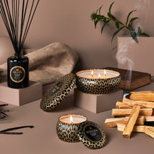 VOLUSPA Suede Noir 3 Wick Candle - FEW REMAIN!