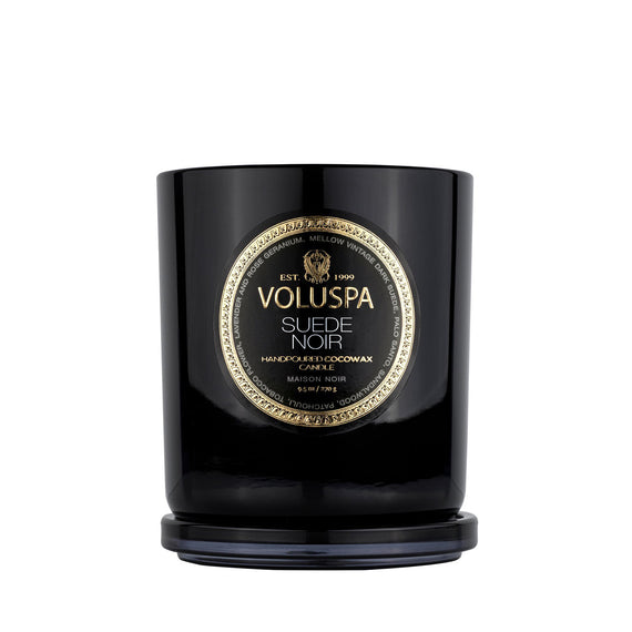 VOLUSPA Suede Noir Classic Boxed Candle