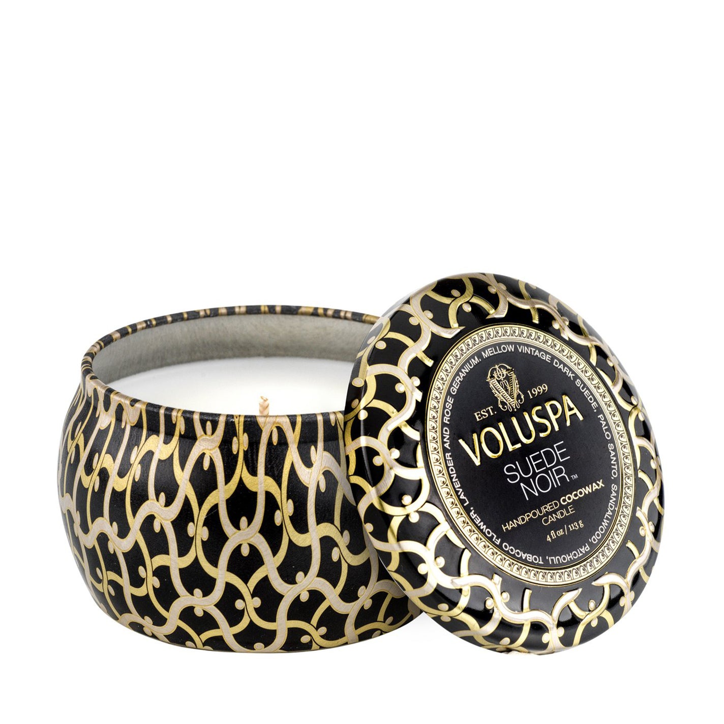VOLUSPA Suede Noir Decorative Candle