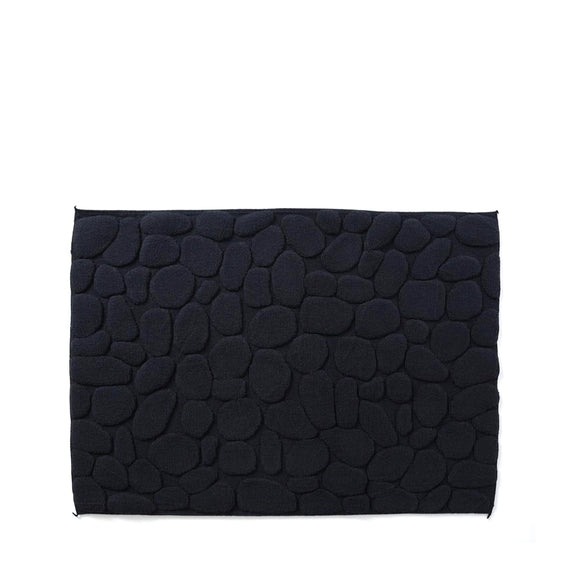 Yoshii Ishikoro 'Pebble' Bath Mat - Black