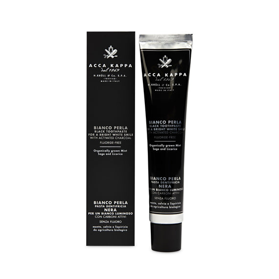 Acca Kappa Activated Charcoal Fluoride Free Toothpaste