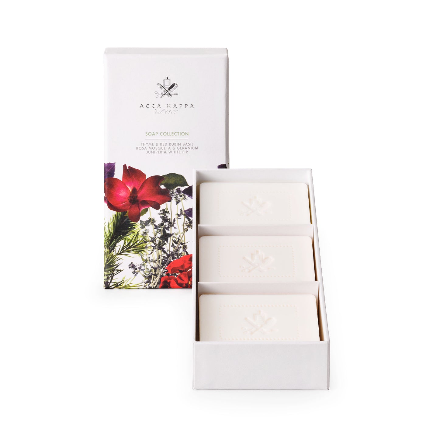 Acca Kappa Soap Gift Set (Thyme, Rosa, Juniper)