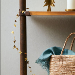 Fog Linen Work Brass Garland: Bird