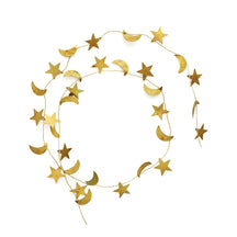 Fog Linen Work Brass Garland: Moon + Star