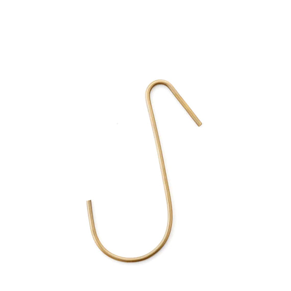 Fog Linen Work Brass J Hook: Medium