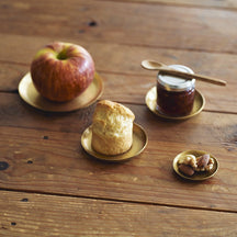 Fog Linen Work Brass Plate Round: (S)