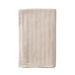 Fog Linen Work Herringbone Cotton Towel (L)