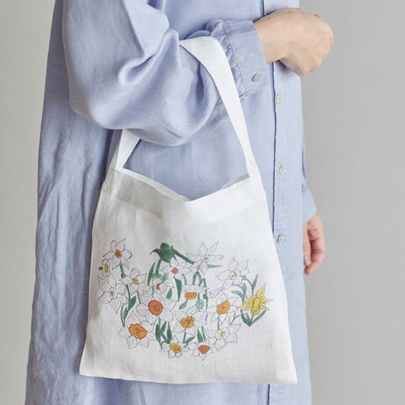 Fog Linen Work Isabelle Boinot Bag: Narcissus