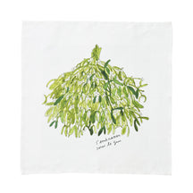 Fog Linen Work Isabelle Boinot Handkerchief: Mistletoe