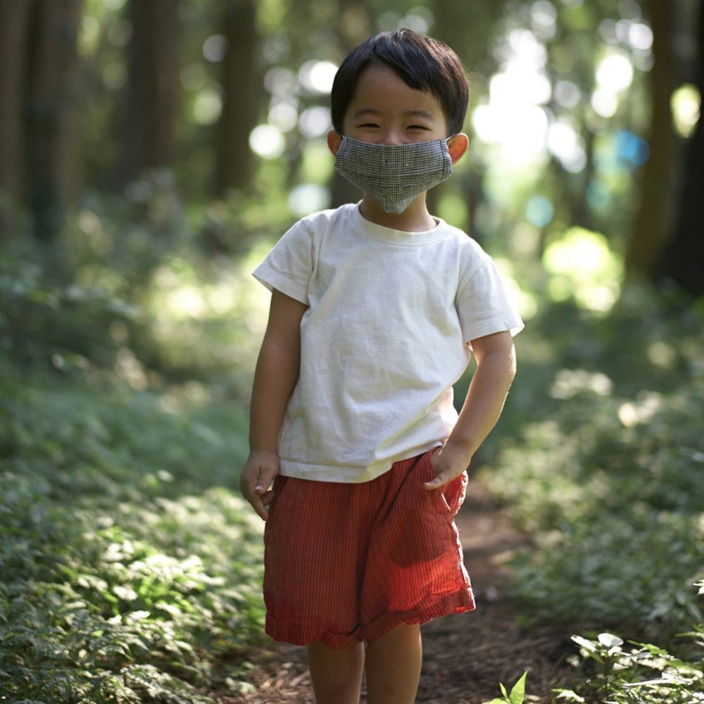 Fog Linen Work Kid's Face Mask: Mia Blue