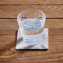 Fog Linen Work Linen Coaster: Natural