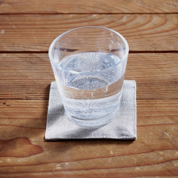 Fog Linen Work Linen Coaster: Natural