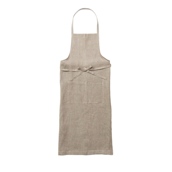 Fog Linen Work Linen Full Apron: Natural