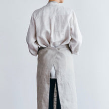 Fog Linen Work Linen Full Apron: Natural
